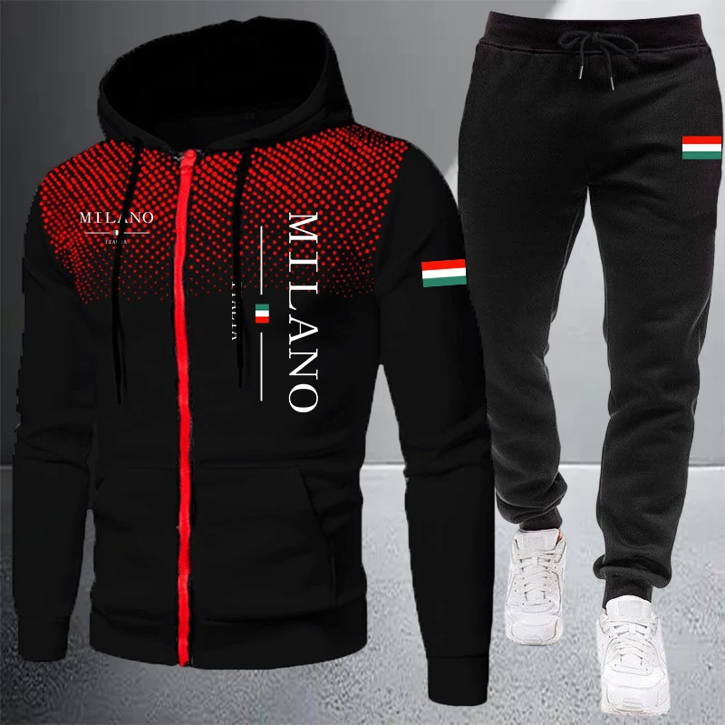 Winter Clothing Design - 2026 High-end Men's Clothes Zip Hooded