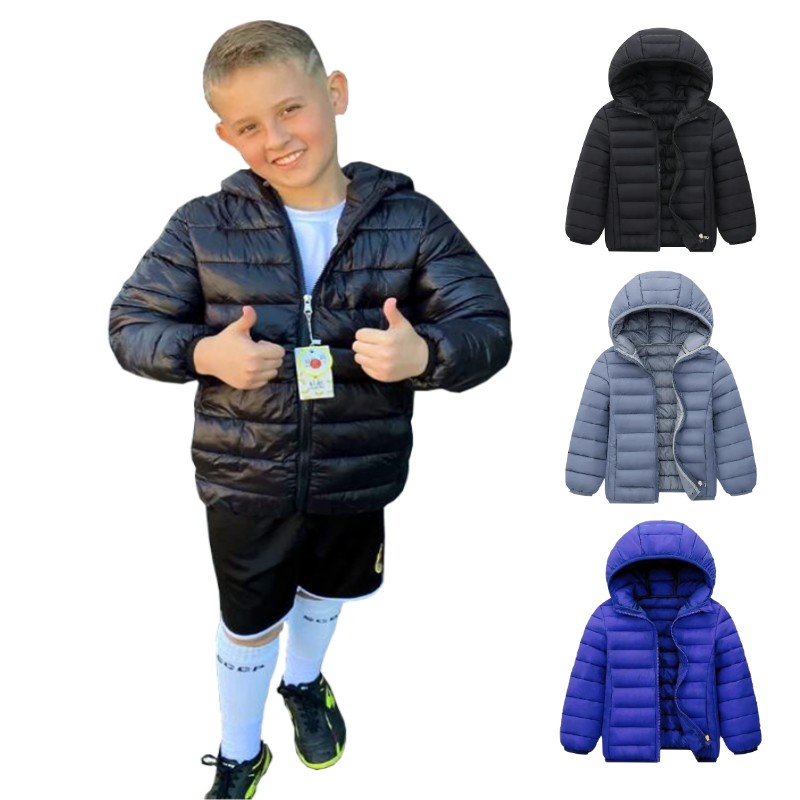 Winter Clothing Kids - Hooded Lightweight Down Jackets Children Boys