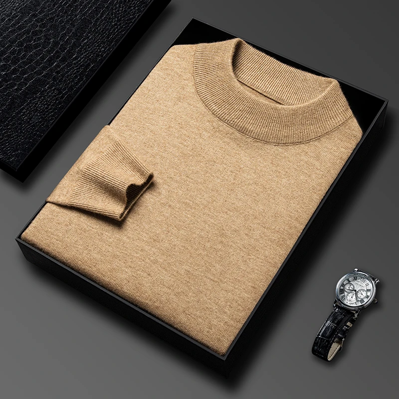 Winter Clothing Brand - Half Turtleneck Knitwear Sweater New Autumn/Winter