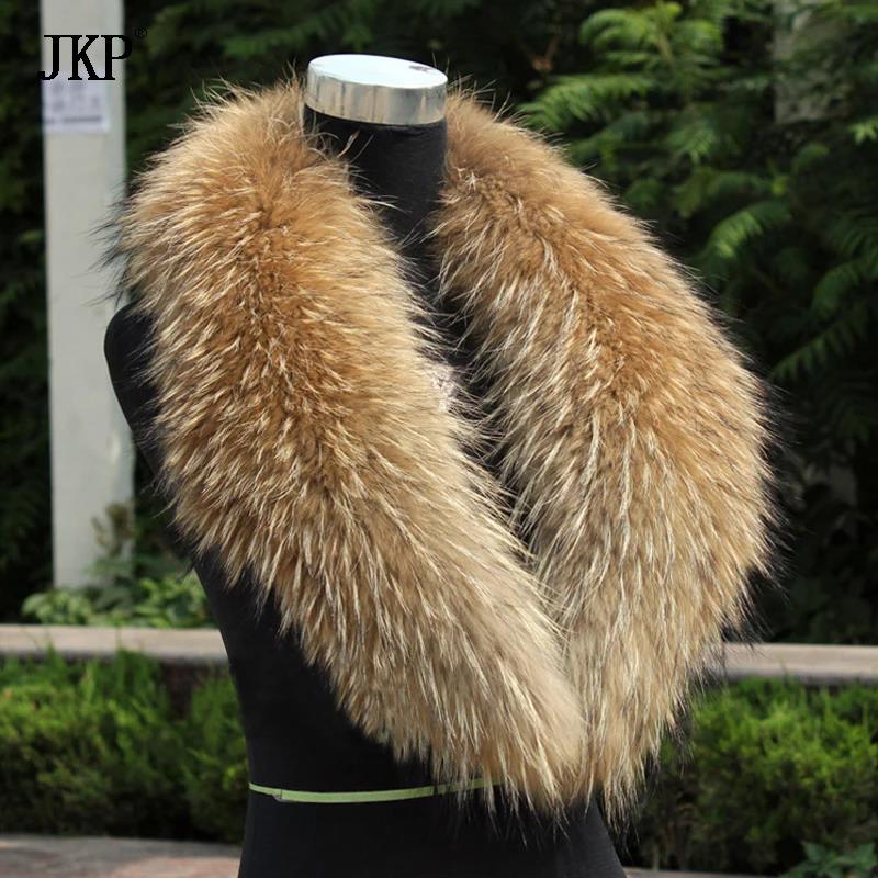 Jacket Winter Clothing - Natural Fur Collar Real raccoon fur