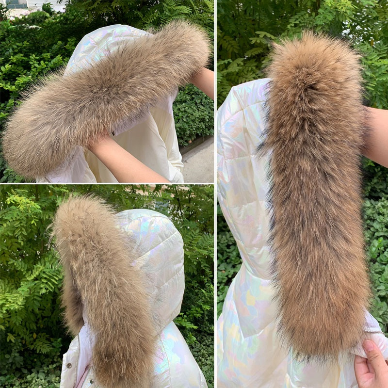 Jacket Winter Clothing - Real Fur Collar for Coat Parkas