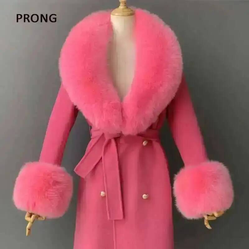 Winter Clothing Design - Real Fur Collar And Cuffs Set