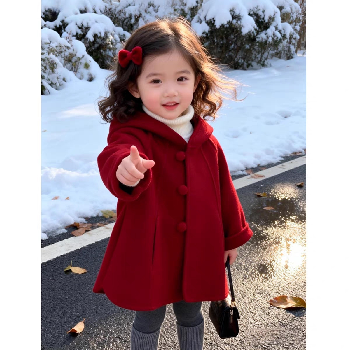 Girls Wool Coat Autumn Winter  - đánh giá và giá Winter Clothing Toddler