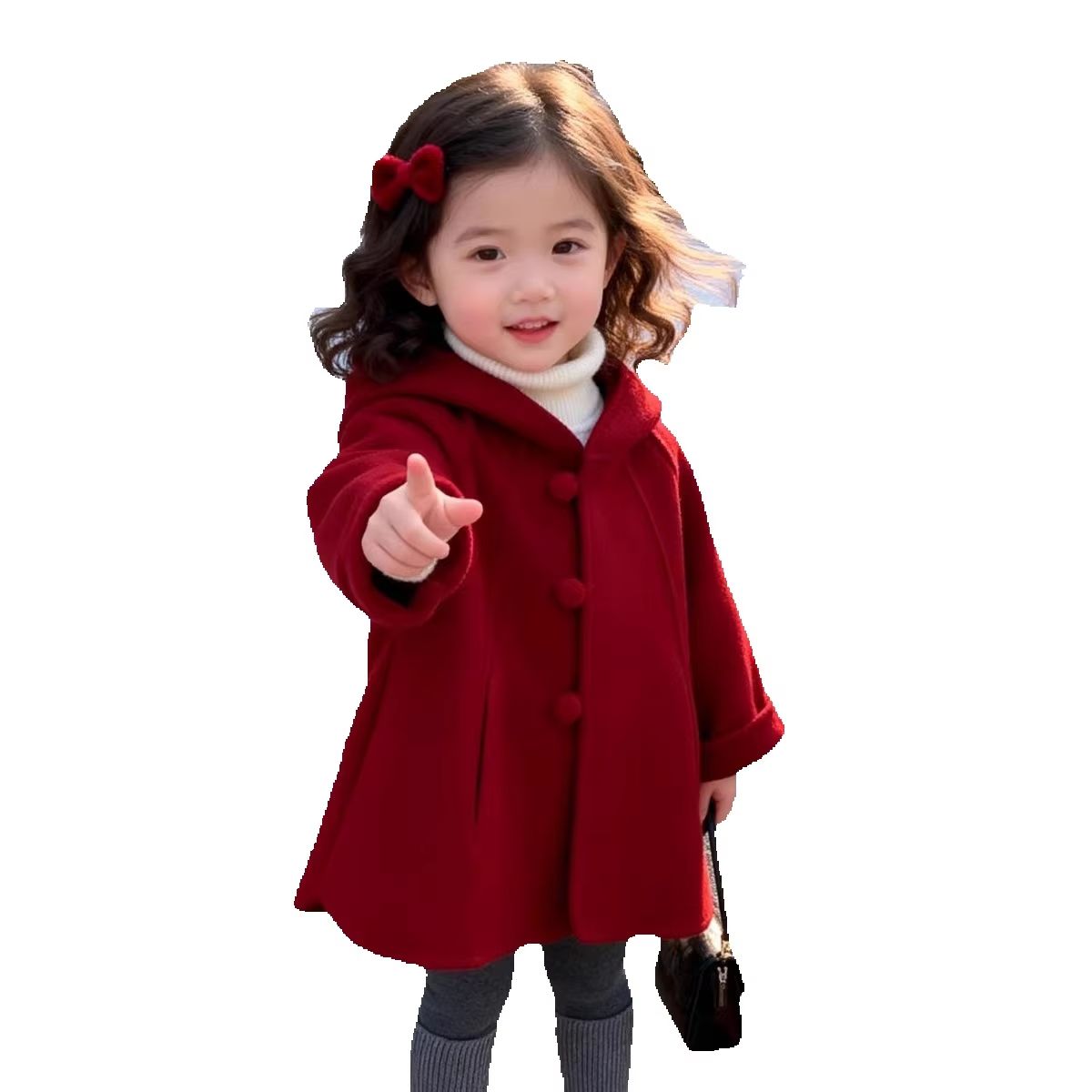 Girls Wool Coat Autumn Winter  - đánh giá và giá Winter Clothing Toddler