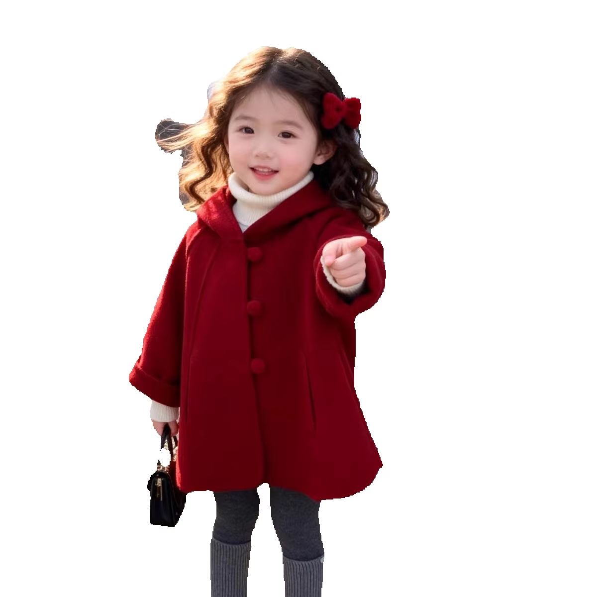 Girls Wool Coat Autumn Winter  - đánh giá và giá Winter Clothing Toddler