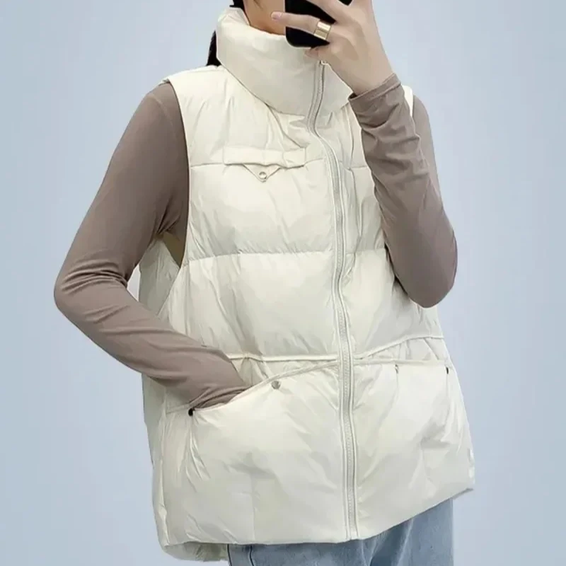 Loose Padded Cotton Waistcoat  - đánh giá và giá Winter Clothing On Sale Women'S