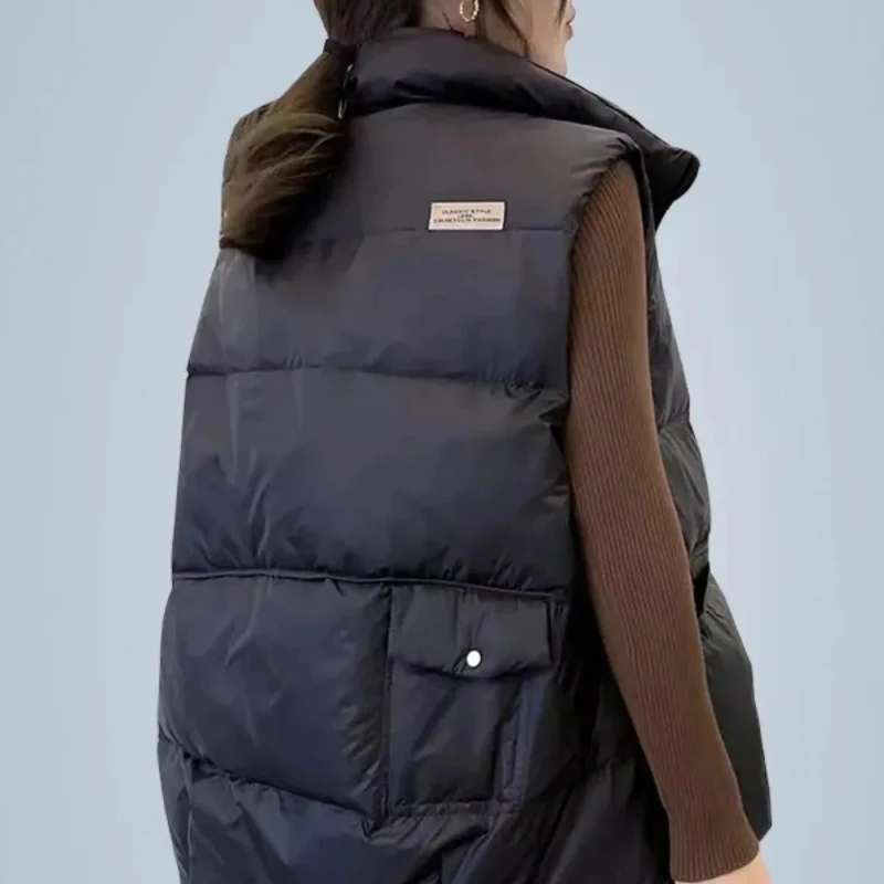Loose Padded Cotton Waistcoat  - đánh giá và giá Winter Clothing On Sale Women'S