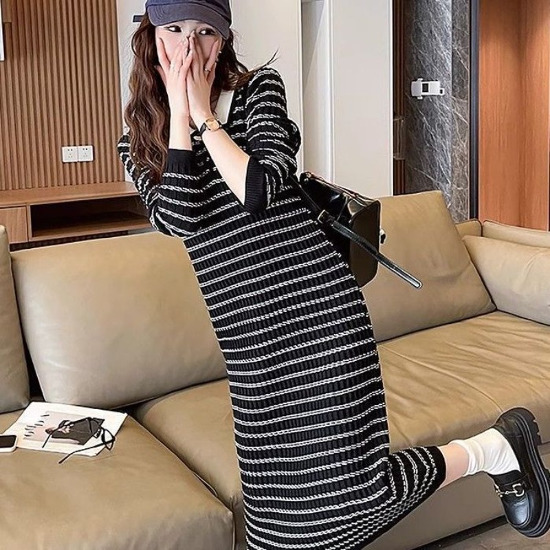 Stripe Apricot Woman Knitted D - đánh giá và giá Winter Clothing On Sale Women'S