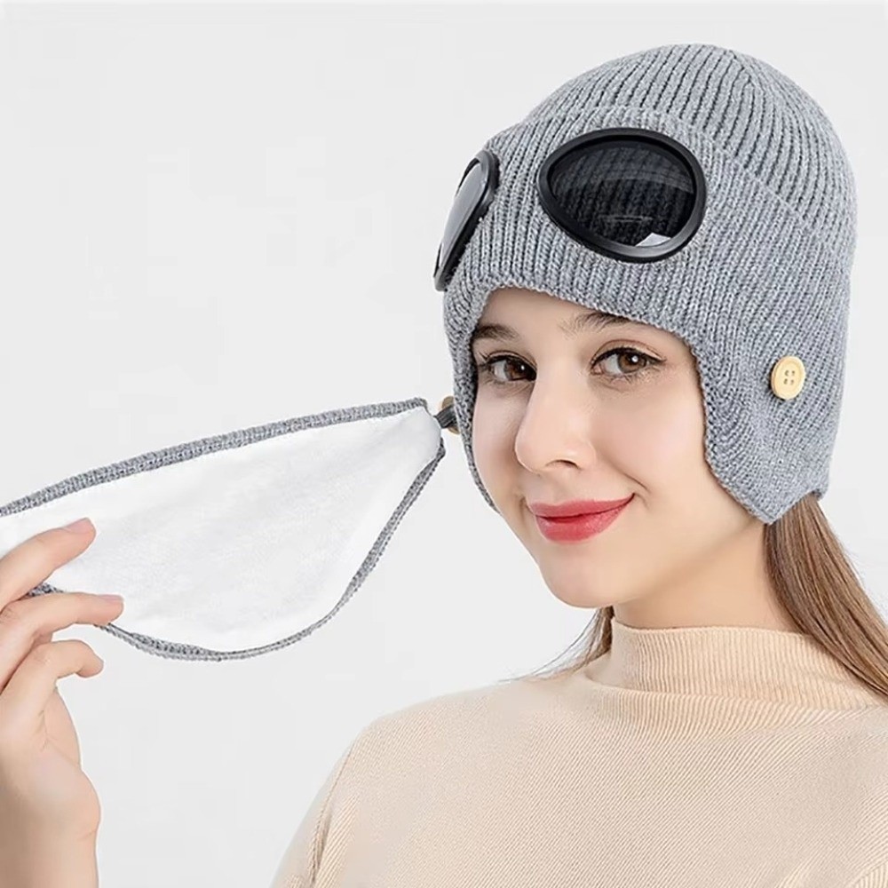 Fleece-lined Warm Woolen Hat w - đánh giá và giá Winter Clothing Earmuffs