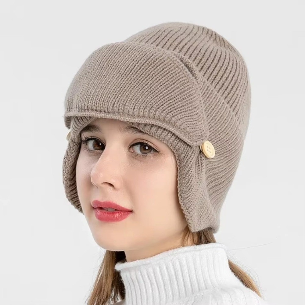 Fleece-lined Warm Woolen Hat w - đánh giá và giá Winter Clothing Earmuffs