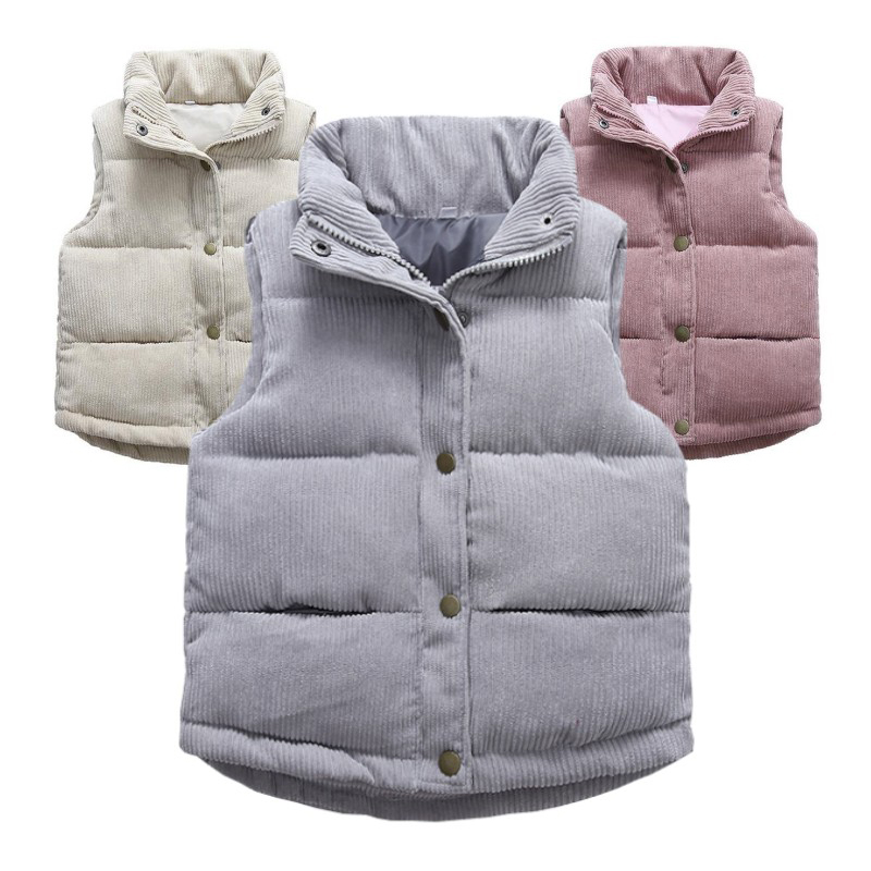 Kids Boys Girls Corduroy Vests - đánh giá và giá Winter Clothing Kids