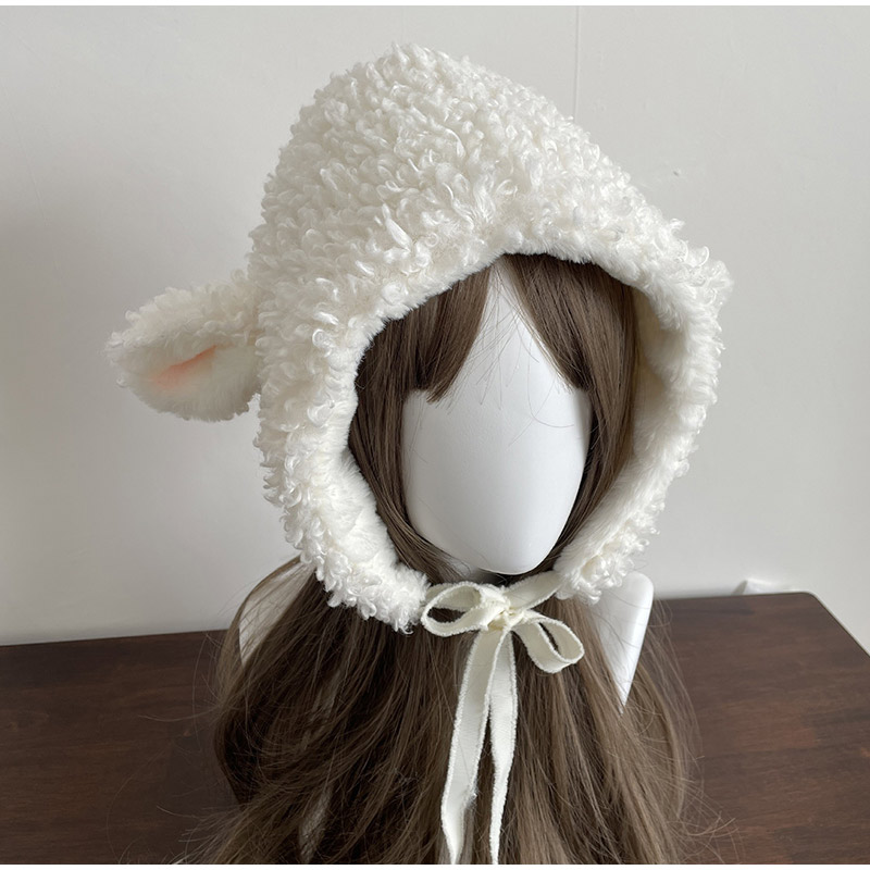 Winter White Plush Sheep Warm  - đánh giá và giá Winter Clothing Earmuffs
