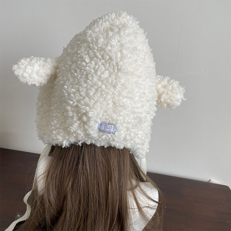 Winter White Plush Sheep Warm  - đánh giá và giá Winter Clothing Earmuffs