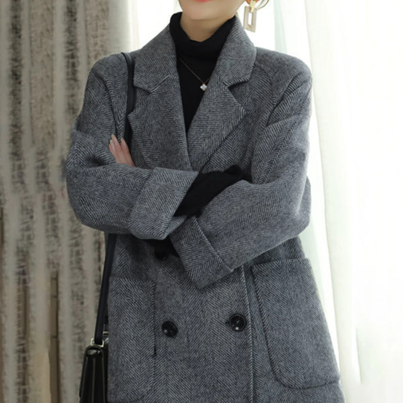Plain Double Breasted Women's  - đánh giá và giá Winter Clothing On Sale Women'S