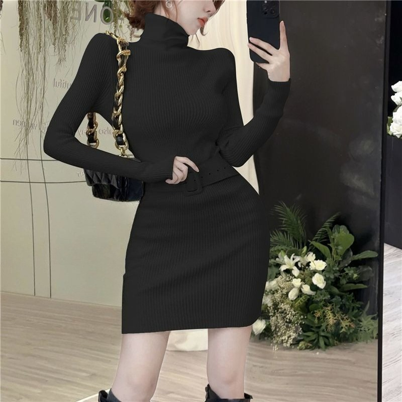 Bodycon Turtleneck Short Skinn - đánh giá và giá Winter Clothing On Sale Women'S