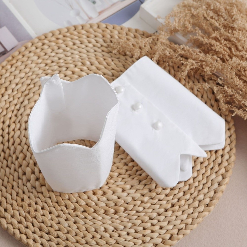 Trend White Fake Cuffs Button  - đánh giá và giá Winter Clothing Accessories
