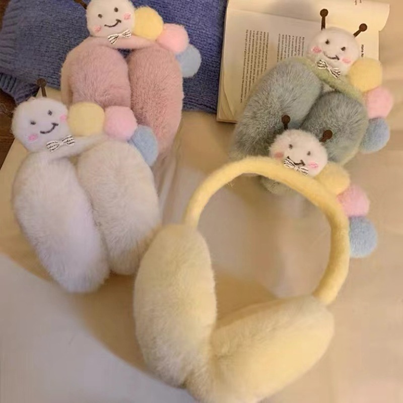 New Cute Funny Plush Caterpill - đánh giá và giá Winter Clothing Earmuffs