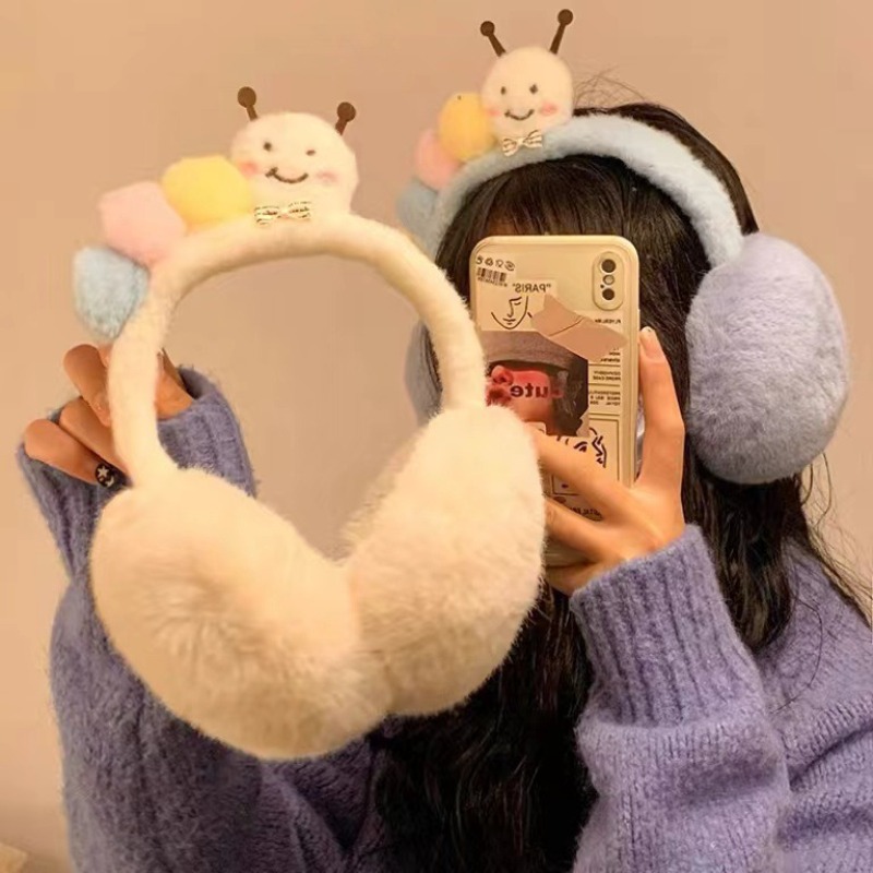 New Cute Funny Plush Caterpill - đánh giá và giá Winter Clothing Earmuffs
