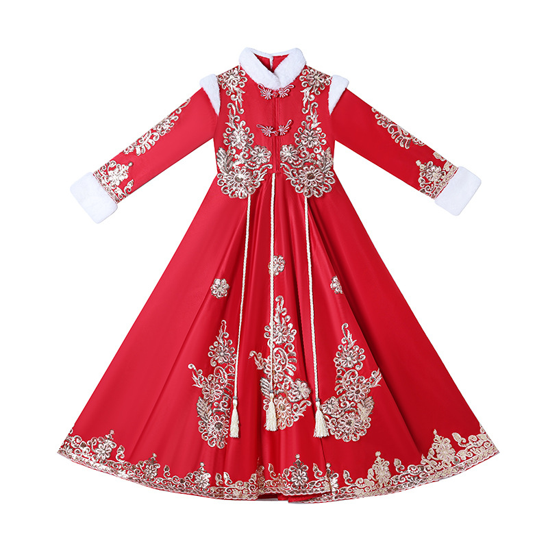 Girls Red Chinese New Year Clo - đánh giá và giá Winter Clothing Kids