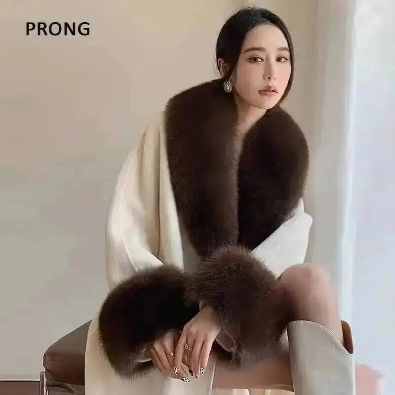 100% Real Fox Fur Collar Winte - đánh giá và giá Winter Clothing Design