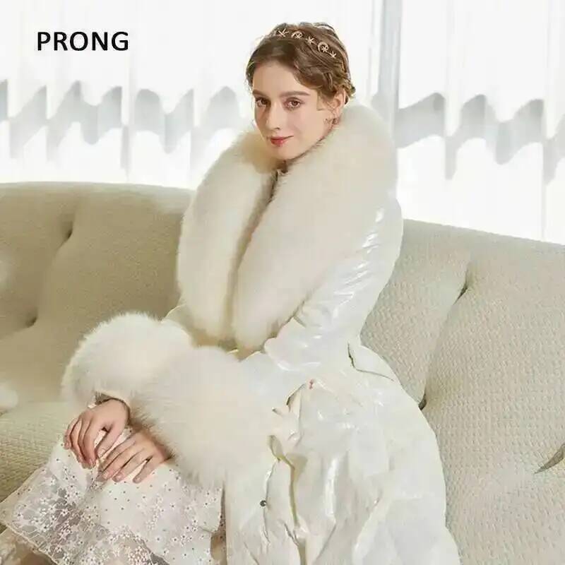 100% Real Fox Fur Collar Winte - đánh giá và giá Winter Clothing Design