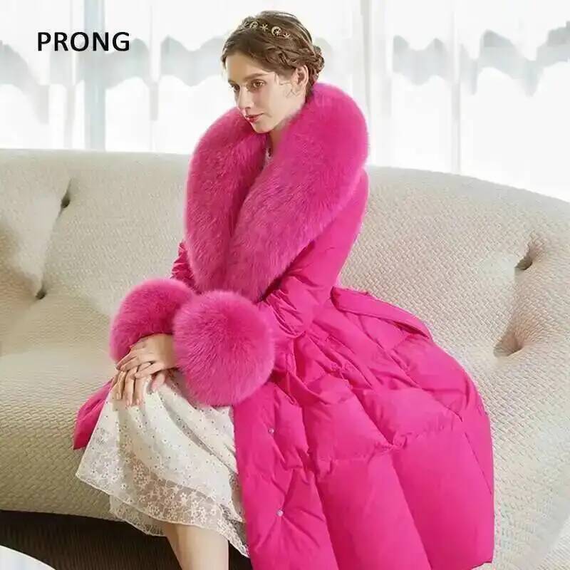 100% Real Fox Fur Collar Winte - đánh giá và giá Winter Clothing Design
