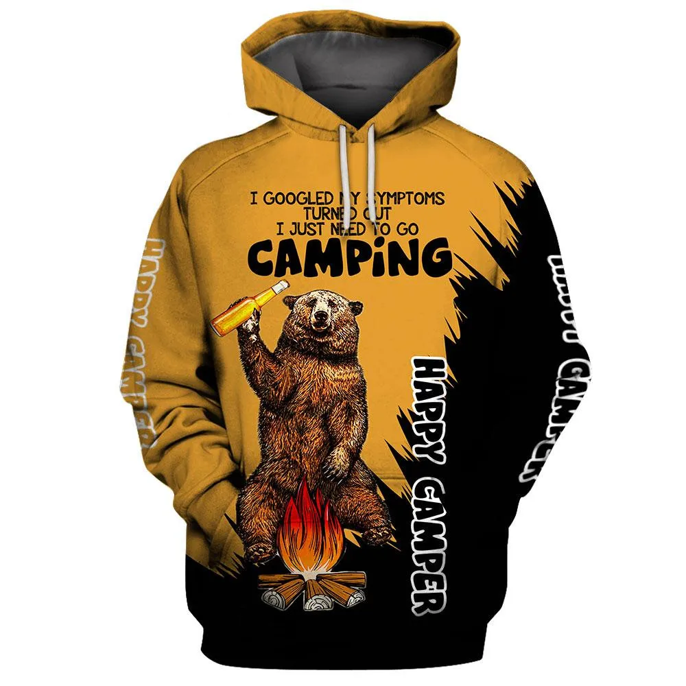 HX Happy Camper Hoodie 3D Grap - đánh giá và giá Winter Clothing Needs
